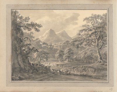 Vues en Angleterre, Écosse et Pays de Galles ; Tour en Écosse : Paysage montagneux avec chèvres - Amos Green
