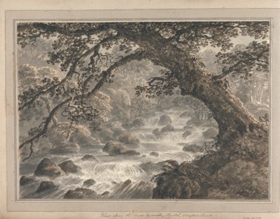 Vue près de la cascade inférieure, Rydal Westmorland - Amos Green