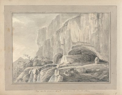 Vues en Angleterre, Écosse et Pays de Galles : Vue de la caverne de St. Beat, sur le lac de Thun - Amos Green
