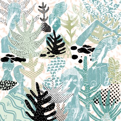 Sous-bois, 2015 (collage numérique) - Amy Louise Evans