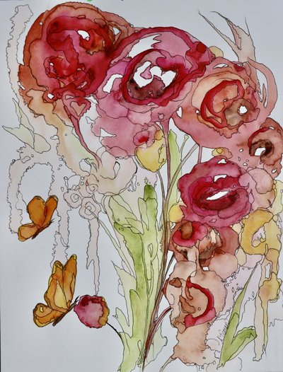 Papillons en aquarelle - Amy Tieman