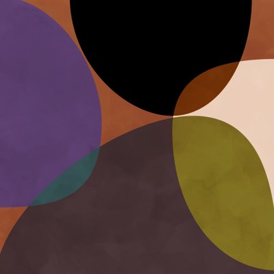 Cercles centraux en terre cuite, noir 2 - Ana Rut Bre