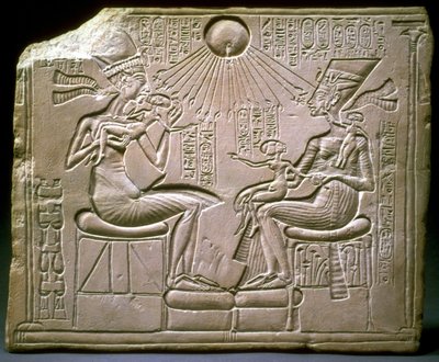 La famille royale : Akhenaton, Néfertiti et leurs enfants, vers 1350 av. J.-C. - Ancient Egypt