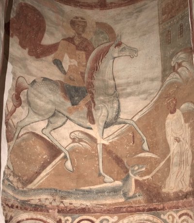 Saint Georges et le Dragon - Ancient Russian frescos