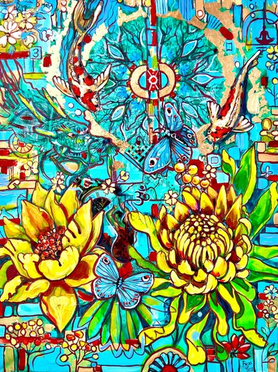 Fleur papillon Koi - Anda Bieza
