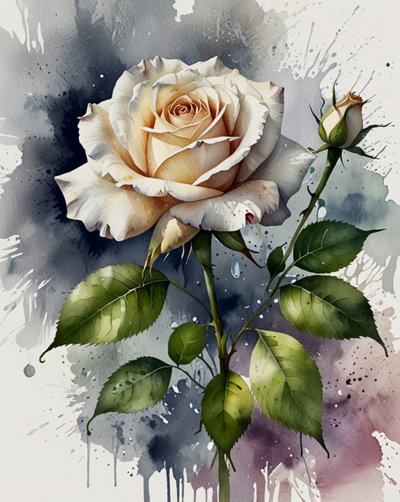 Rose blanche - Anda Bieza