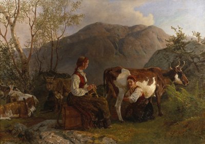 Laitières avec vaches - Anders Askevold