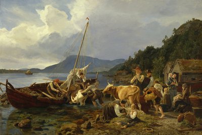 Vers le pâturage de montagne d