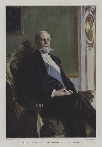 Oscar II, Roi de Suède et de Norvège - Anders Leonard (after) Zorn