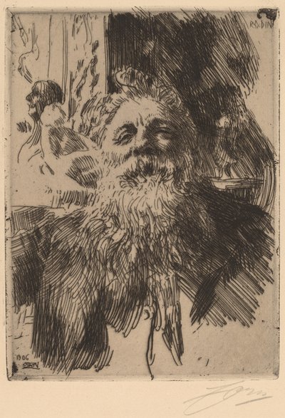 Auguste Rodin, 1906 - Anders Leonard Zorn