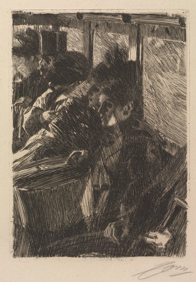 Omnibus, 1892 - Anders Leonard Zorn