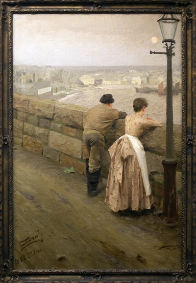 Pêcheurs de Saint Yves (Morbihan). Peinture par Anders Zorn (1860-1920), huile sur toile, fin XIXe-XXe siècle. Musée des Beaux-Arts de Pau - Anders Leonard Zorn