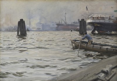 Port de Hambourg, 1891 - Anders Leonard Zorn