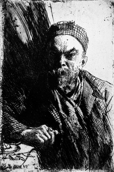 Portrait du poète Paul Verlaine 1844-1896, 1895 - Anders Leonard Zorn