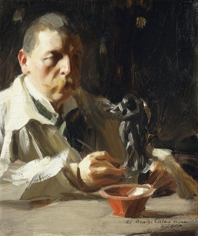 Autoportrait avec faune et nymphe - Anders Leonard Zorn