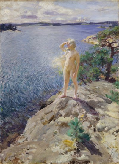 Sur les rochers - Anders Leonard Zorn