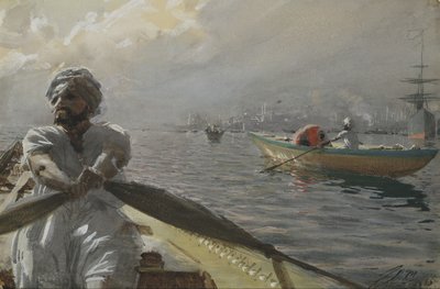 Batelier turc dans le port de Constantinople, 1886 - Anders Leonard Zorn