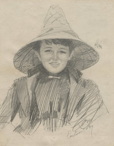 Ada Lymon (Femme avec un grand chapeau) - Anders Leonard Zorn
