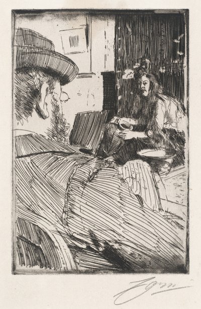 Albert Besnard et son modèle - Anders Leonard Zorn