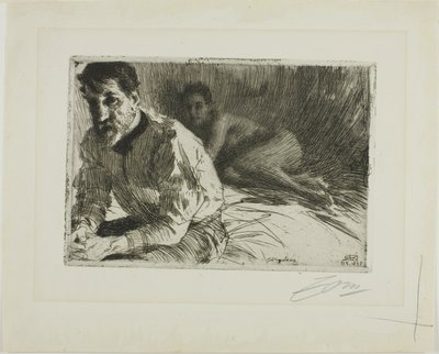 Augustus Saint-Gaudens II (Saint-Gaudens et son modèle) - Anders Leonard Zorn