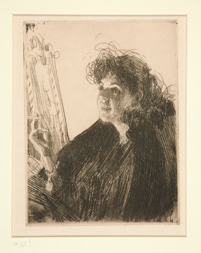 Fille avec une cigarette I - Anders Leonard Zorn