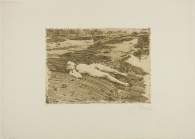 Sur le sable - Anders Leonard Zorn