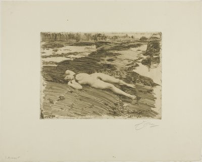 Sur les sables - Anders Leonard Zorn