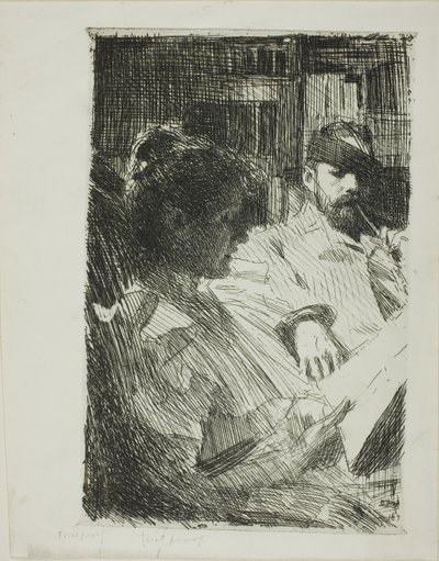 Lecture (M. et Mme Ch. Deering) - Anders Leonard Zorn