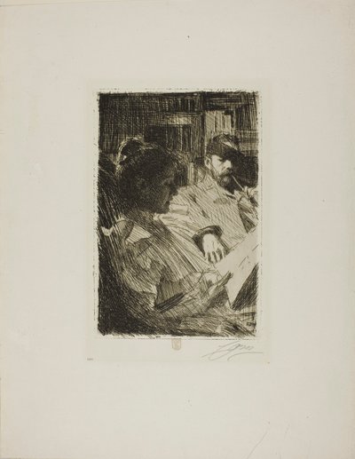 Lecture (M. et Mme Ch. Deering) - Anders Zorn