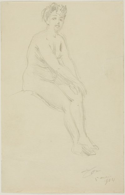 Femme nue assise - Anders Leonard Zorn