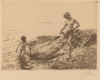 Écueils vers la mer - Anders Leonard Zorn