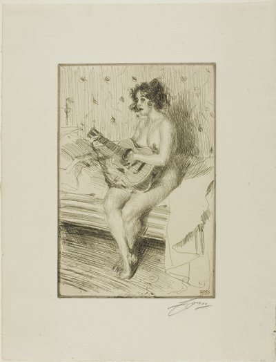 Le Joueur de guitare - Anders Leonard Zorn