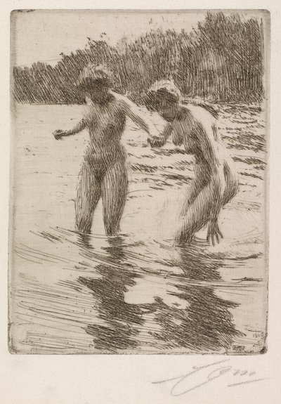 Deux baigneurs - Anders Leonard Zorn