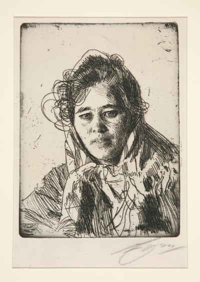 Jeune fille de Mora (Krakberg) - Anders Leonard Zorn