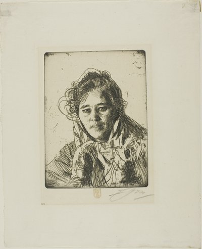 Jeune fille de Mora (Anna de Kråkberg) - Anders Zorn