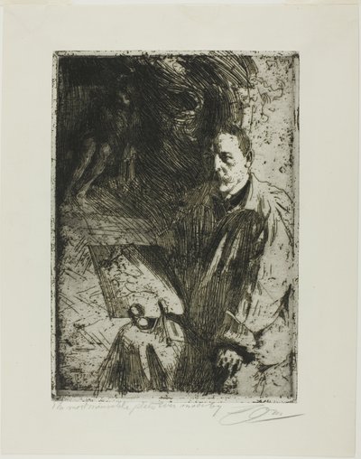 Zorn et son modèle - Anders Leonard Zorn