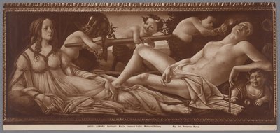 Reproduction photographique de la peinture Vénus et Mars par Sandro Botticelli - Anderson (firma)