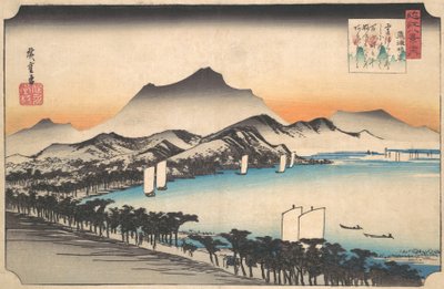 Temps clair à Awazu, vers 1832 - Ando Hiroshige