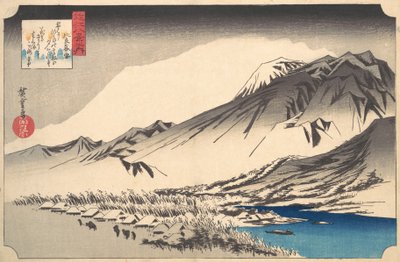 Neige du soir sur le mont Hira, vers 1832 - Ando Hiroshige