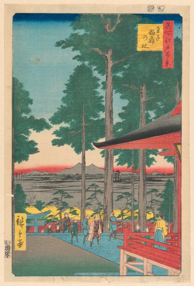 Sanctuaire Inari à Oji (Oji Inari no yashiro) de la série Cent vues célèbres d