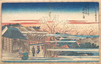Cerises du matin à Yoshiwara - Ando Hiroshige