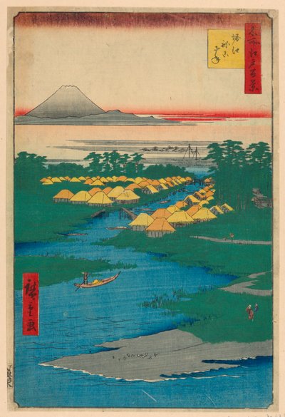 Nekozane au canal Horikiri No. 96 de Cent vues célèbres d