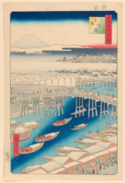 Nihonbashi, temps clair après la neige (Nihon-bashi, yuki-bare) de la série Cent vues célèbres d