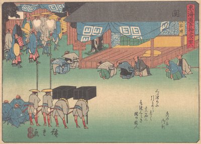 Seki, de la série Les Cinquante-trois Stations de la route Tokaido - Ando Hiroshige