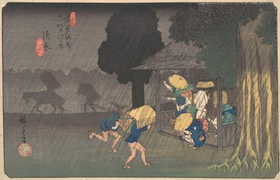 Suhara, des Soixante-neuf Stations du Kisokaido, vers 1838 - Ando Hiroshige