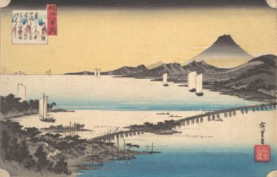 Coucher de soleil à Seta - Ando Hiroshige