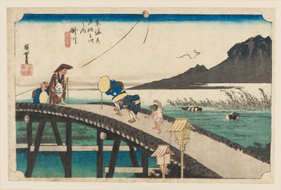 Gravure sur bois - Kakegawa Akibayama enbo - Ando Hiroshige