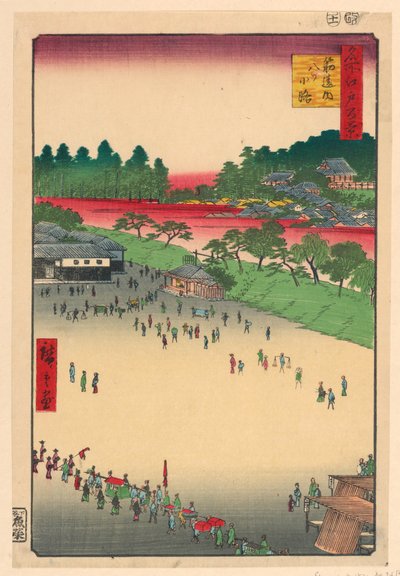 Yatsukoji Junction à Suji-chigai de la série Cent vues célèbres d