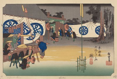 Station de Seki - Ando or Utagawa (after) Hiroshige