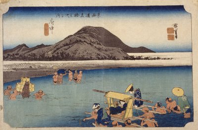 Rivière Abe à Fuchū, #20 - Ando or Utagawa Hiroshige